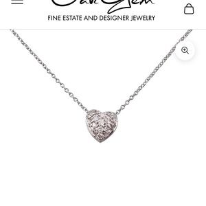 Elegant Silver Heart Necklace by Roberto Coin.